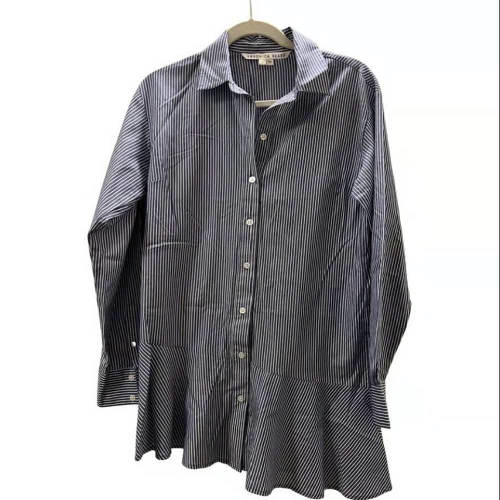 Veronica Beard Gilda Striped Shirt